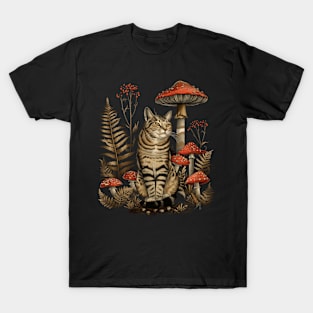 Cottagecore Aesthetic Cat Starlight T-Shirt